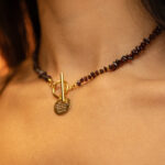 Колие Psalm 50:12 Garnet